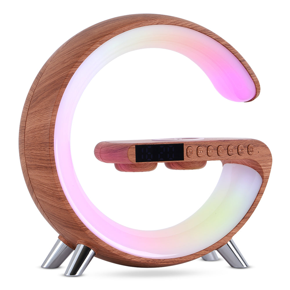 New Intelligent G Shaped LED Lamp Bluetooth Speake Wireless Charger Atmosphere Lamp App Cont rol For Bedroom Home Decor
