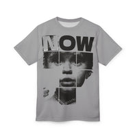 NOW Graphic Tee — Retro Puzzle Face All-Over Print T-Shirt Printify