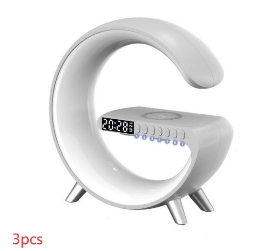 New Intelligent G Shaped LED Lamp Bluetooth Speake Wireless Charger Atmosphere Lamp App Cont  rol For Bedroom Home Decor