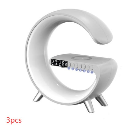 New Intelligent G Shaped LED Lamp Bluetooth Speake Wireless Charger Atmosphere Lamp App Cont  rol For Bedroom Home Decor