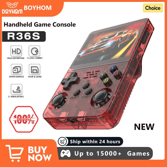 NEW R36S Retro Handheld Game Console Linux System 3.5 Inch IPS Screen Portable Pocket Video Player 64GB 128GB Games Kid Gift YM Tribe