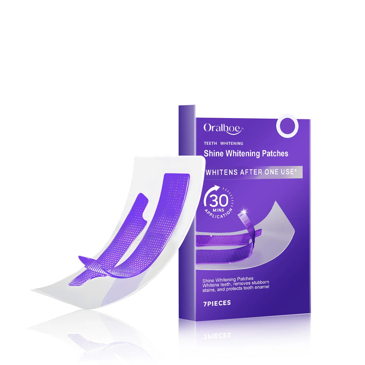 Purple Teeth Whitening Strips Brighten Tooth Remove Plaque Stain Cleaning Oral Hygiene Reduce Sensitivity Bleaching Dental Tools Roxelis Perfume Store