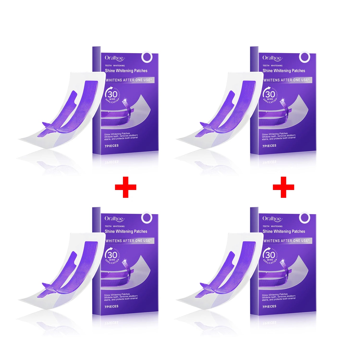 Purple Teeth Whitening Strips Brighten Tooth Remove Plaque Stain Cleaning Oral Hygiene Reduce Sensitivity Bleaching Dental Tools Roxelis Perfume Store